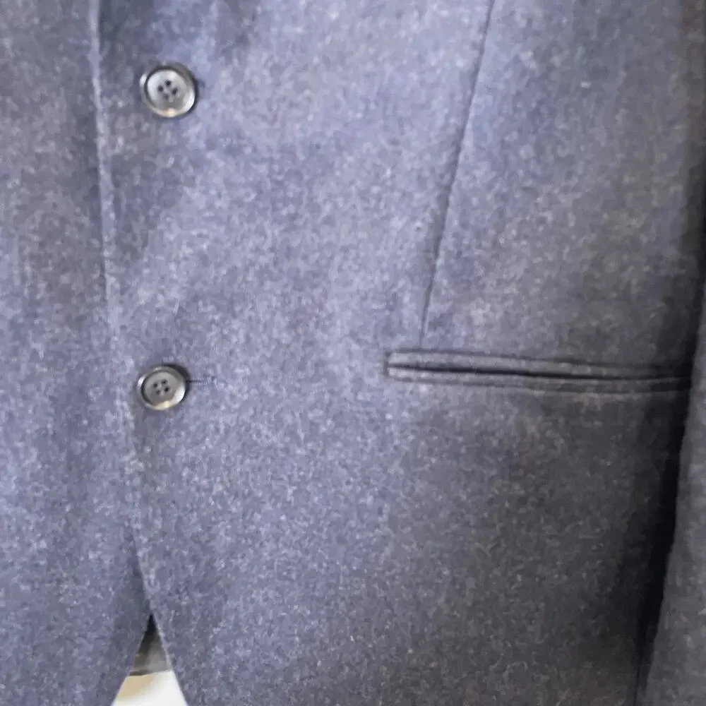 TailorByrd Nordstrom Felted Wool‎ Blazer Jacket Blue Textured Corporate 40S